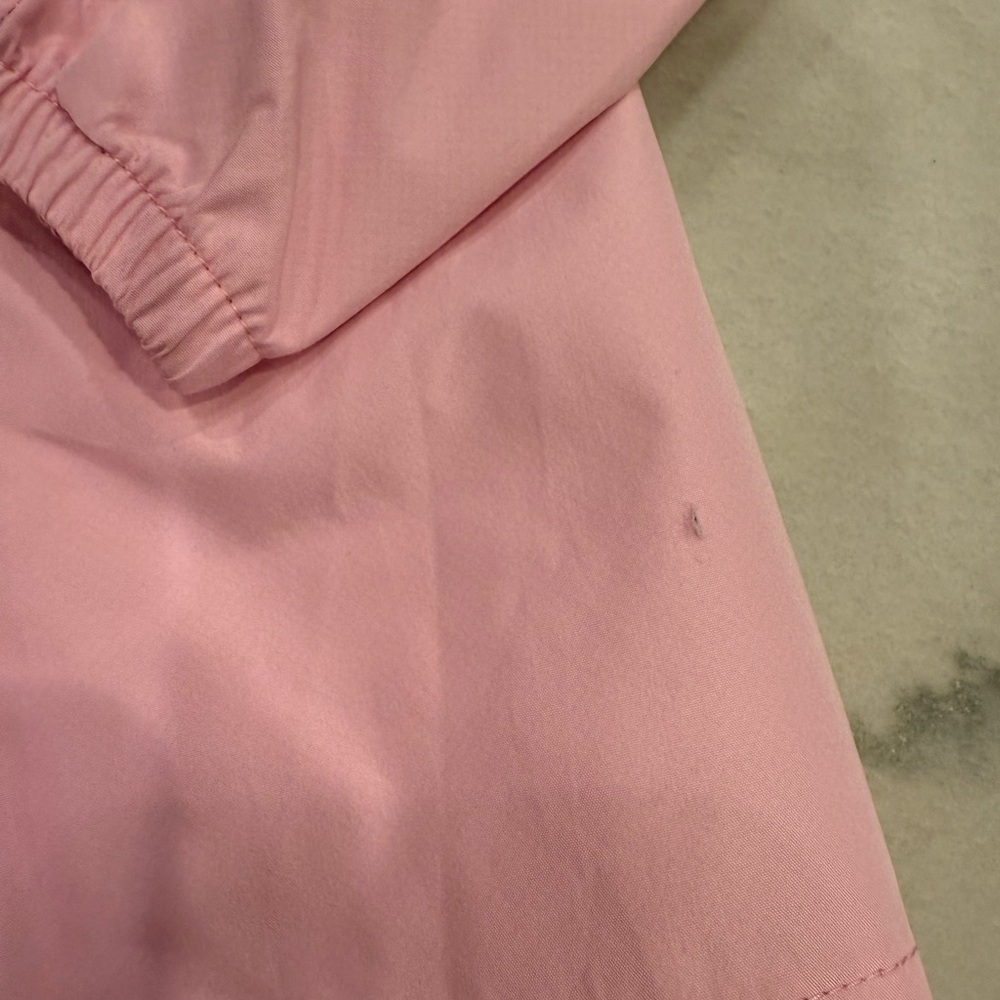 Ralph Lauren Polo Golf Jacket Size Large Pink Windbreaker Hooded Full Zip - Picture 5 of 13
